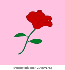 Rose, rose logo, rose symbol vector. Suitable for the symbol of a product or shop (2)