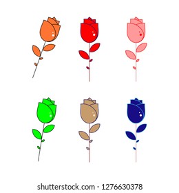 Rose Logo Template useful, editable. And printable Perfect for use in a wide range of new media templates: Web Marketing Agency, Social Media Services Showcase, Online Marketing Apps, and Web.