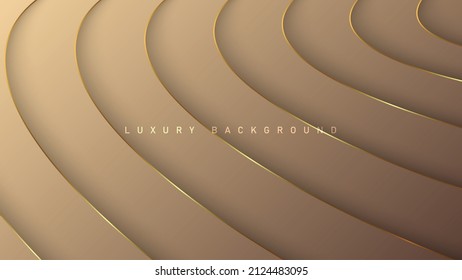 Rose, luxuriöser Hintergrund mit goldenen Elementen, Design des Papierkonzepts