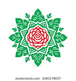 rose mandada desin vector art