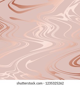 Rose marble. Rose gold elegant texture with foil imitation for surface design