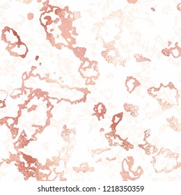 Rose marble. Rose gold. Elegant vector texture