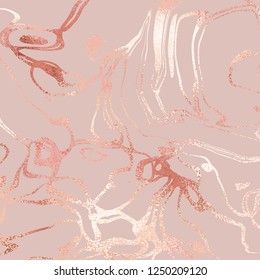 Rose marble. Luxury vector texture with a foil effect for sales, surface design, invitations, cards and business cards