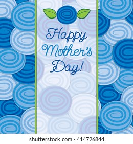 Rose Mother's Day card in vector format.