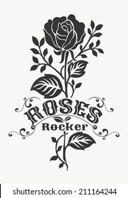 Rose motif for design