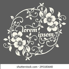 Rose motif for design,flower border.