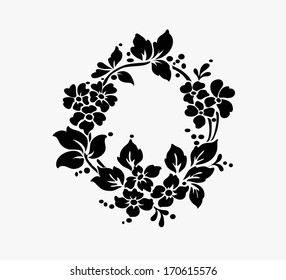Rose motif,Flower design elements vector