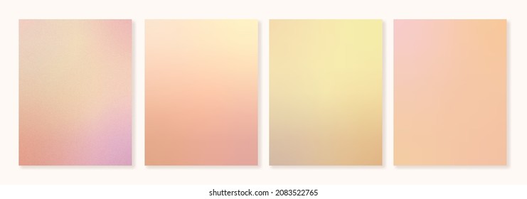 Rose motives. Set of grainy vector gradient backgrounds in pastel colors . For covers, wallpapers, branding, social media and more. You can use the grainy texture for each of the backgrounds.