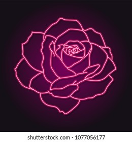 Neon Rose Vector Images (over 3,400), neon rose 