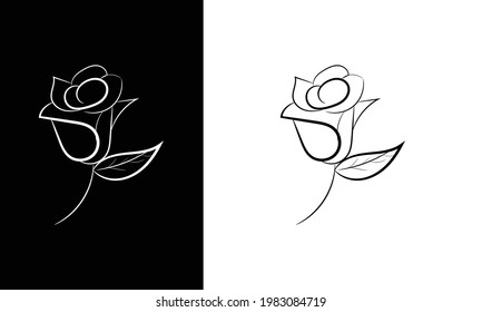 Diseño vectorial de flores de color rosa