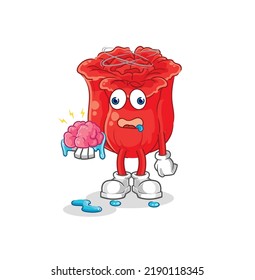the rose no brain vector. cartoon character