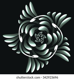 Rose on a dark background