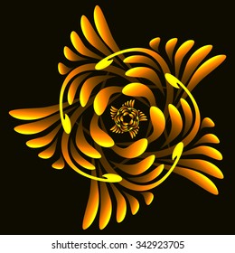 Rose on a dark background