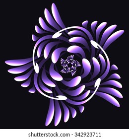 Rose on a dark background