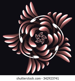 Rose on a dark background