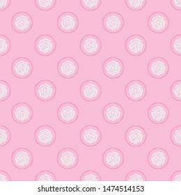 Rose on pink background seamless pattern wallpaper