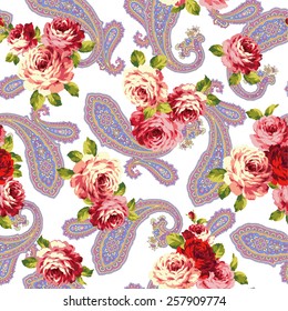 rose and paisley