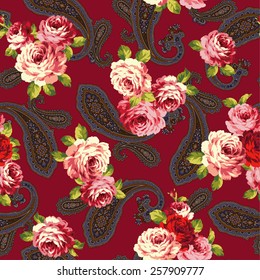 rose and paisley