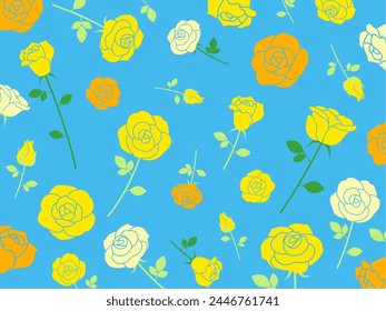 Rose pattern background vector illustration