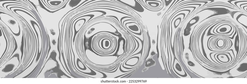 The rose pattern Damascus steel looks distorted like bright gray vector artwork.