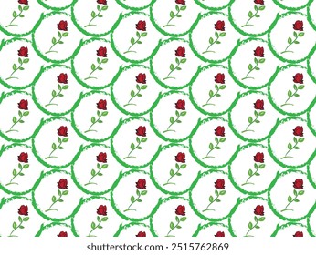 Rose Muster Design ist so schön