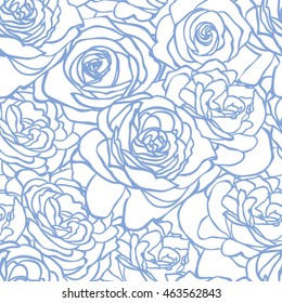 Rose pattern. Floral wedding background