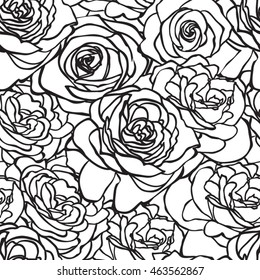Rose pattern. Floral wedding background