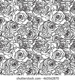 Rose pattern. Floral wedding background