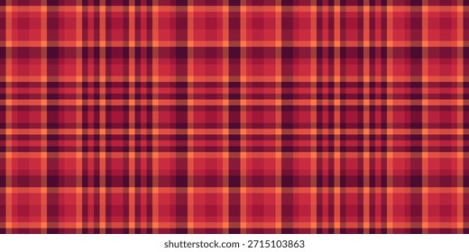 Rose pattern seamless textile, new check fabric texture. Damask plaid tartan vector background in red and dark colors palette.