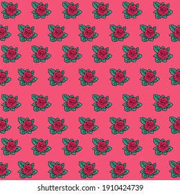 Rose Pattern  Valentine Background for Event