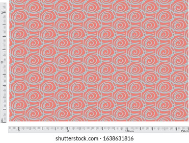 rose pattern  vector drawn color 