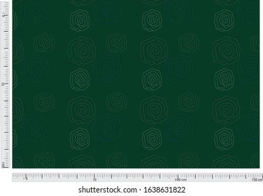 rose pattern  vector drawn color 
