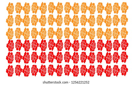 Rose pattern written background 