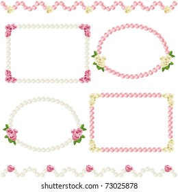 rose and pearl frame