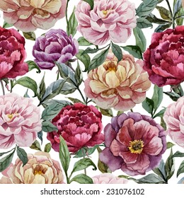 rose, peony pattern