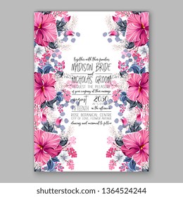 Rose peony wedding invitation tropical floral background ranunculus greenery herbal