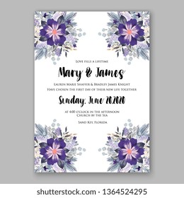Rose peony wedding invitation tropical floral background ranunculus greenery herbal poinsettia fir wreath