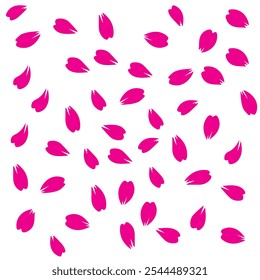 Plano de fundo sem emenda do padrão Rose Petal
