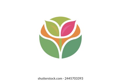 Rose petals Vector Icon Free Vector logo design rose leaf logos