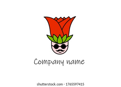 rose petals,logo template for bussines