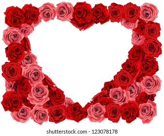 Rose photo frame