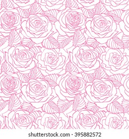 Rose pink pattern. Floral background