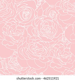 Rose pink pattern. Floral background