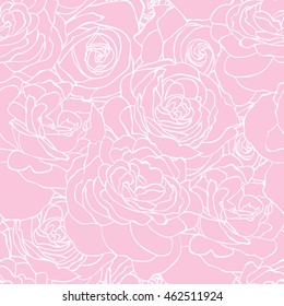 Rose pink pattern. Floral background