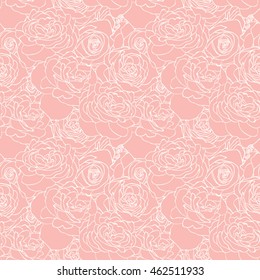 Rose pink pattern. Floral background