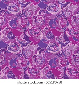 Rose pink pattern. Floral background