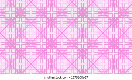 Rose Pink Square Pattern