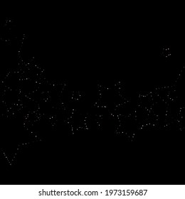 Rose, pink stars. Sprocket, shiny confetti. Scattered little sparkling glitter balls circles. Random stellar falling on black background. New Year Christmas background. Vector illustration.