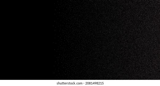 Rose, pink stars. Sprocket, shiny confetti. Scattered little sparkling glitter balls circles. Random stellar falling on black background. New Year Christmas background. Vector illustration.