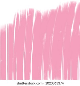 rose pink watercolor background pattern with wide vertical fading strokes on white background, vector illustration